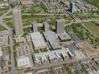 Houston City, TX, USA (2020) 3D Model preview