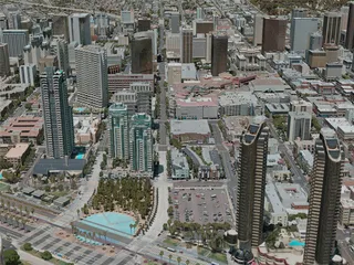 San Diego City, USA (2020) 3D Model preview