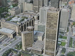 Montreal City, Canada (2020) 3D Model preview