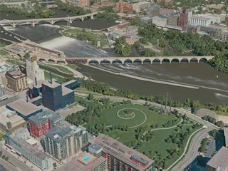 Minneapolis City, USA (2020) 3D Model preview