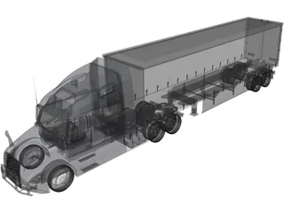 Volvo VNL (2020) 3D Model preview