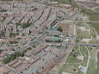 Badajoz City, Spain (2020) 3D Model preview