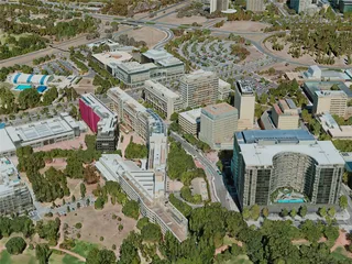 Canberra City, Australia (2020) 3D Model preview