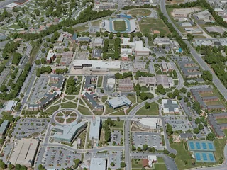 Greensboro City, USA (2020) 3D Model preview
