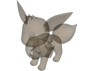 Pokemon Eevee 3D Model preview
