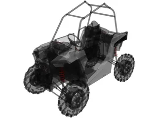 Polaris UTV Buggy 3D Model preview
