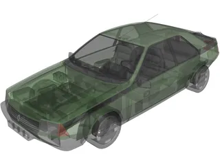 Renault Fuego (1980) 3D Model preview