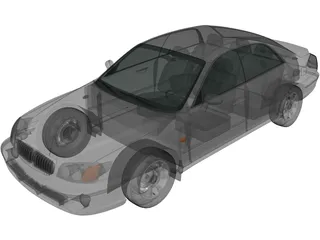 Hyundai Grandeur XG (1999) 3D Model preview