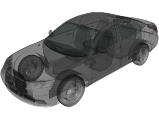 Hyundai Sonata (2008) 3D Model preview