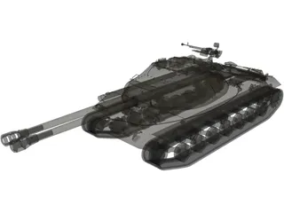 Object 703 Variant II 3D Model preview