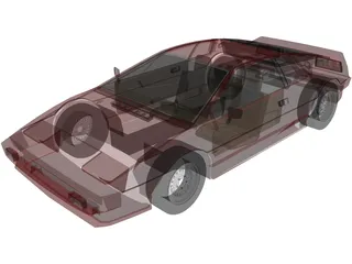 Lotus Esprit Turbo (1983) 3D Model preview