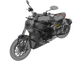 Ducati X-Diavel (2016) 3D Model preview