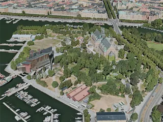 Stockholm City, Sweden (2020) 3D Model preview