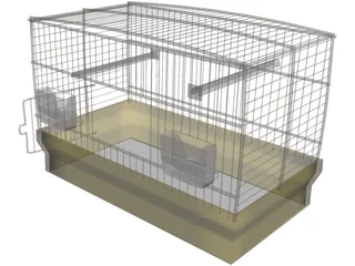 Bird Cage 3D Model preview