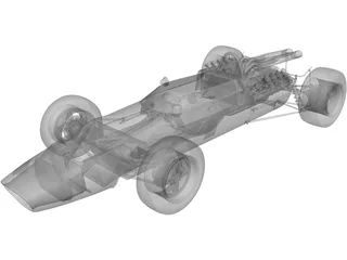 Mclaren M2B 3D Model preview