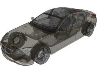BMW M6 Gran Coupe (2014) 3D Model preview