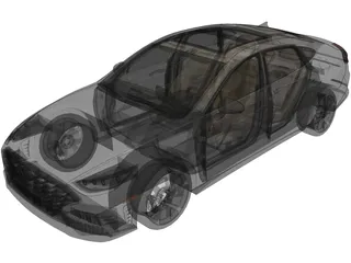 Hyundai Sonata Turbo (2020) 3D Model preview