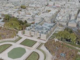 Paris City, France (2020) 3D Model preview
