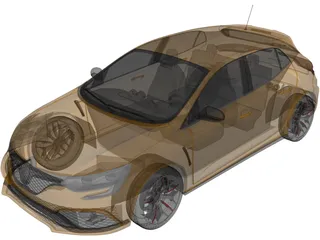 Renault Megane RS Trophy 300 Hatchback (2018) 3D Model preview