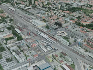 Graz City, Austria (2020) 3D Model preview