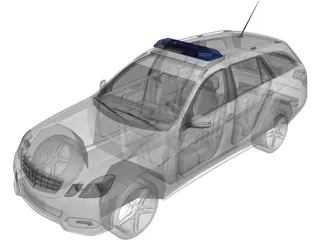 Mercedes-Benz E-Class Police 3D Model preview