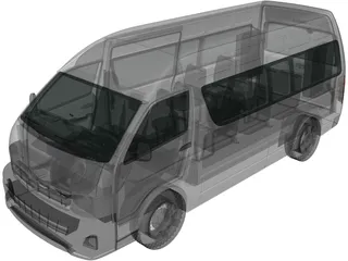 Toyota Hiace (2012) 3D Model preview
