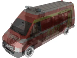Feuerwehr ELW 3D Model preview