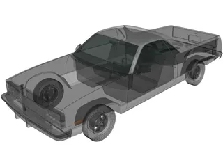Chevrolet El Camino (1982) 3D Model preview