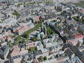 Helsinki City, Finland (2020) 3D Model preview