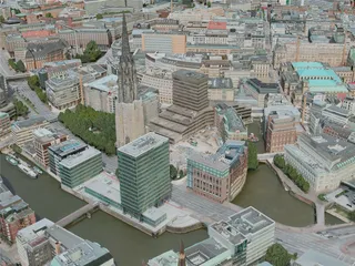 Hamburg City, Germany (2020) 3D Model preview