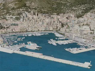 Monaco City, Monaco (2020) 3D Model preview