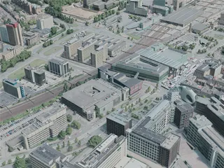 Eindhoven City, Netherlands (2020) 3D Model preview