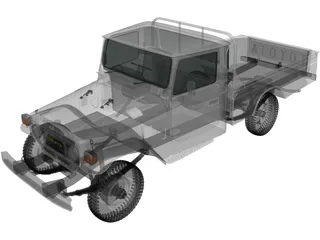 Toyota Land Cruiser Pickup (1979) 3D Model preview