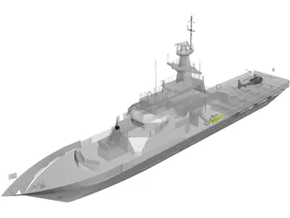 HMS Clyde (P257) 3D Model preview