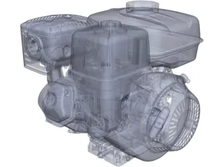 Honda GX270 Engine 3D Model preview