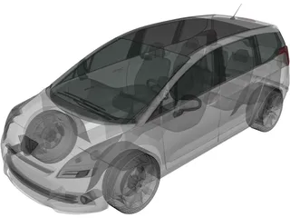 Peugeot 5008 (2010) 3D Model preview
