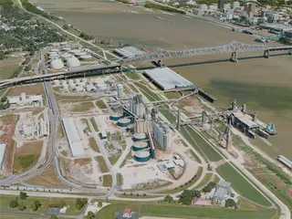 Baton Rouge City, LA, USA (2020) 3D Model preview