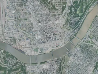 Cincinnati City, OH, USA (2020) 3D Model preview