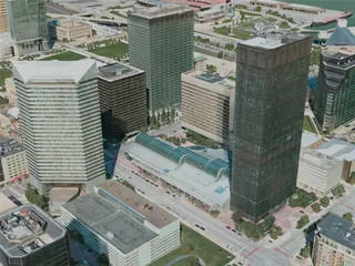 Cleveland City, OH, USA (2020) 3D Model preview