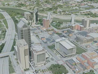 Columbus City, OH, USA (2020) 3D Model preview