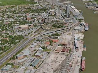 Mobile City, AL, USA (2020) 3D Model preview