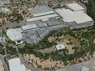 Modesto City, USA (2020) 3D Model preview