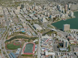 Oakland City, USA (2020) 3D Model preview