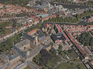 Bruges City, Belgium (2020) 3D Model preview