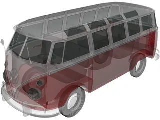 Volkswagen Transporter T1 (1950) 3D Model preview