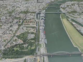 Cologne City, Germany (2020) 3D Model preview