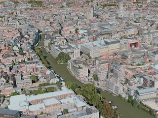 Ghent City, Belgium (2020) 3D Model preview