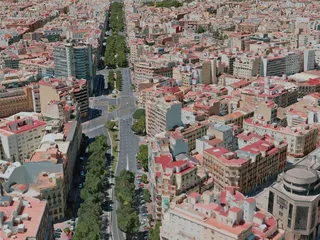 Valencia City, Spain (2020) 3D Model preview