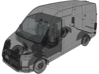 Volkswagen Crafter (2017) 3D Model preview