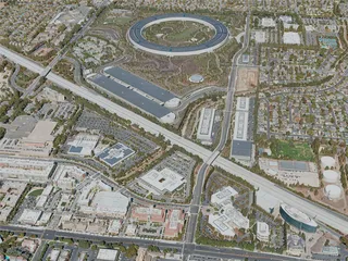 Cupertino City, USA (2020) 3D Model preview